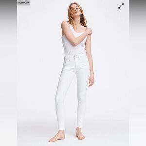 Rag & Bone - Cate Mid Rise Skinny - White